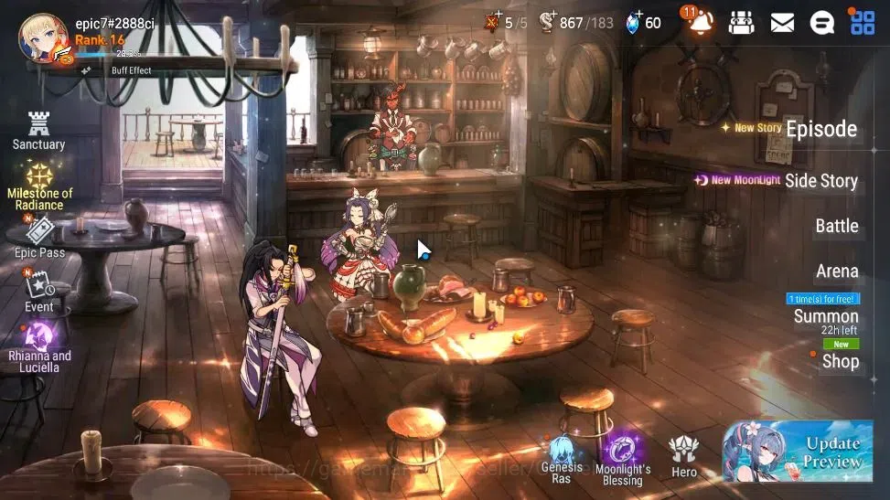 Epic Seven Accounts GLOBAL Unverif|New Era|2 ML(Salome,Eternal Wandere image 1