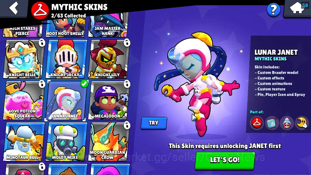 Brawl Stars Accounts 5644 Trophy|35 Brawler 3 MaxLvl|[Edgar FullBuffies image 15