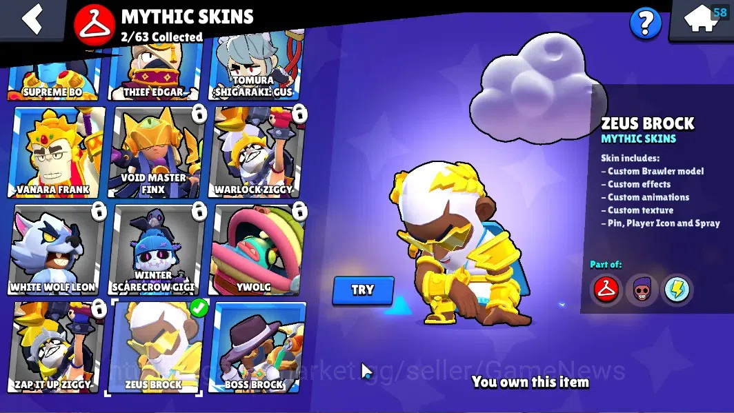 Brawl Stars Accounts 5644 Trophy|35 Brawler 3 MaxLvl|[Edgar FullBuffies image 16