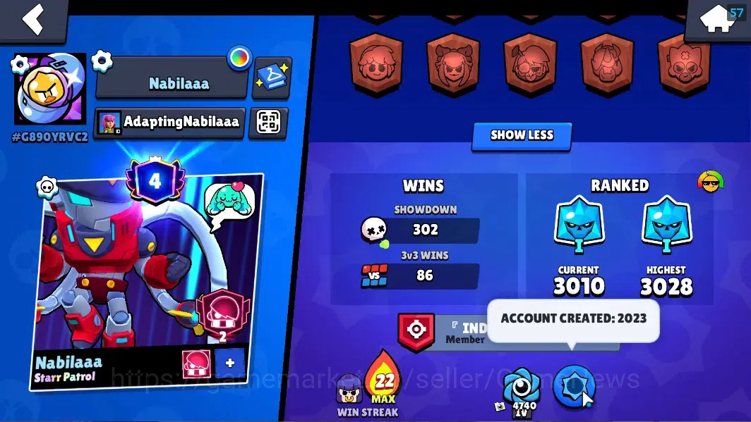 Brawl Stars Accounts 5644 Trophy|35 Brawler 3 MaxLvl|[Edgar FullBuffies image 3