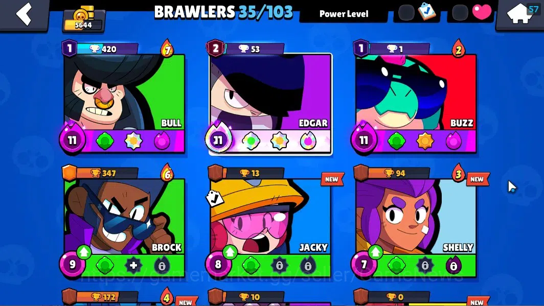 Brawl Stars Accounts 5644 Trophy|35 Brawler 3 MaxLvl|[Edgar FullBuffies image 7