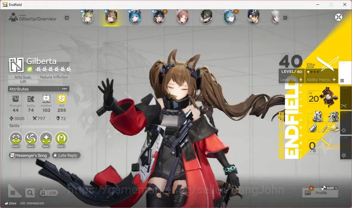 Arknights: Endfield Accounts Asia |Lv 49|2 Limit+4 STD|Lmit Gilberta, Mi Fu|STD image 5