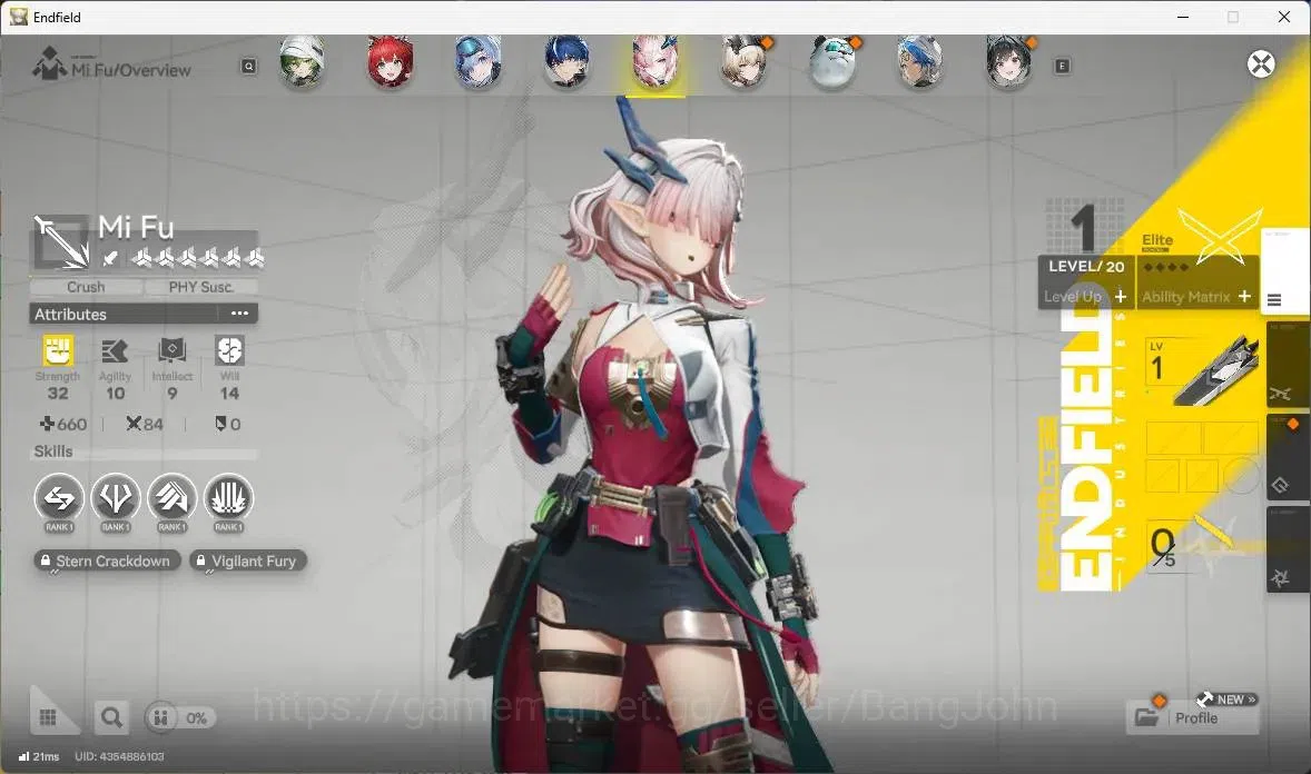 Arknights: Endfield Accounts Asia |Lv 49|2 Limit+4 STD|Lmit Gilberta, Mi Fu|STD image 6