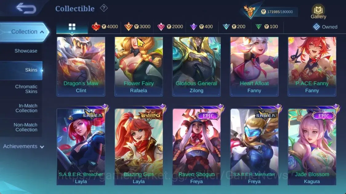 Mobile Legends: Bang Bang Accounts Hero 132|Skin 490|High Immo 165|Legend[Freya,Lunox image 14
