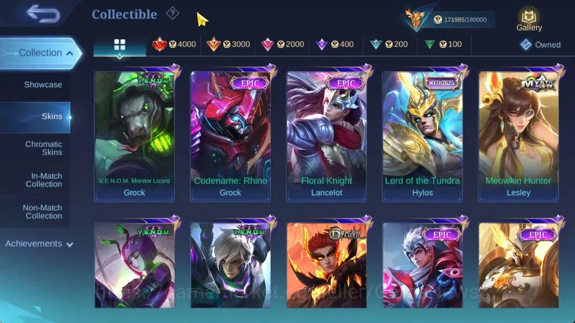 Mobile Legends: Bang Bang Accounts Hero 132|Skin 490|High Immo 165|Legend[Freya,Lunox image 17