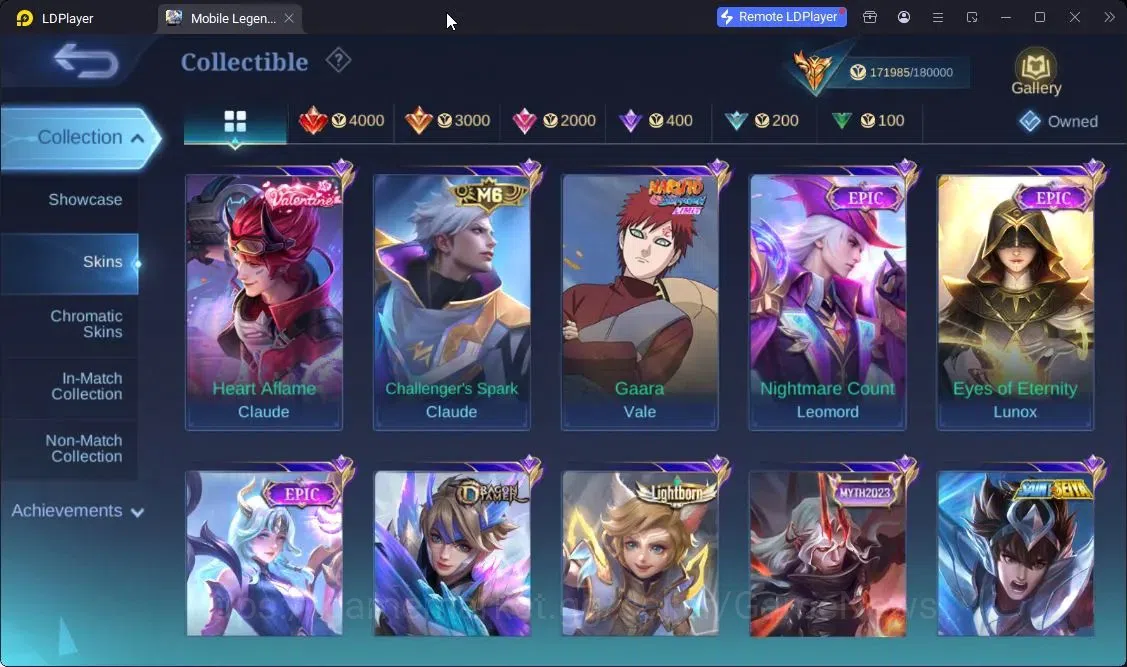 Mobile Legends: Bang Bang Accounts Hero 132|Skin 490|High Immo 165|Legend[Freya,Lunox image 19