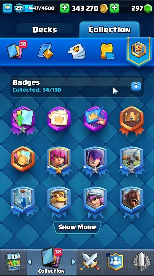 Clash Royale Accounts Lv 27|Trophy 6714|KTL 10|LimitedSkin|Card 105|1Her image 11