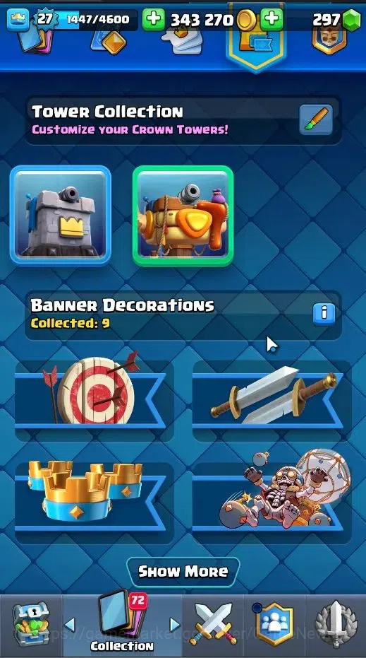 Clash Royale Accounts Lv 27|Trophy 6714|KTL 10|LimitedSkin|Card 105|1Her image 9