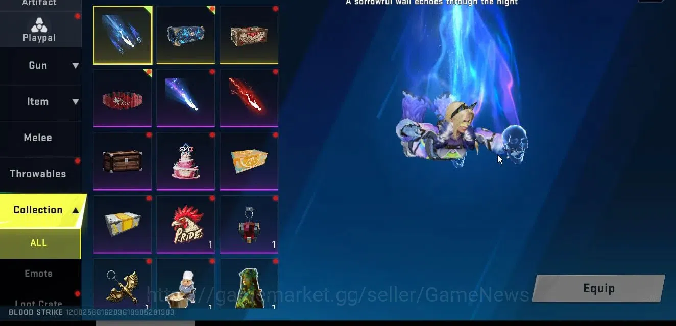 Blood Strike Accounts Collab Skin ASIA|ETERNALDeAgle-Scorpion+ MELEE DualBlades,Collab TR Takemichi,AOT-KAG6,FAL,Anniv 15