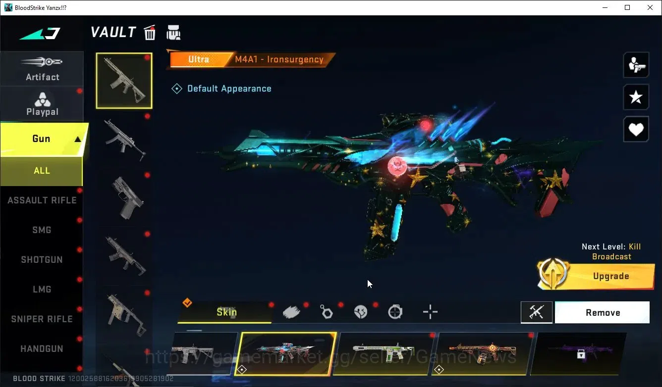Blood Strike Accounts Collab Skin ASIA|ETERNALDeAgle-Scorpion+ MELEE DualBlades,Collab TR Takemichi,AOT-KAG6,FAL,Anniv 7