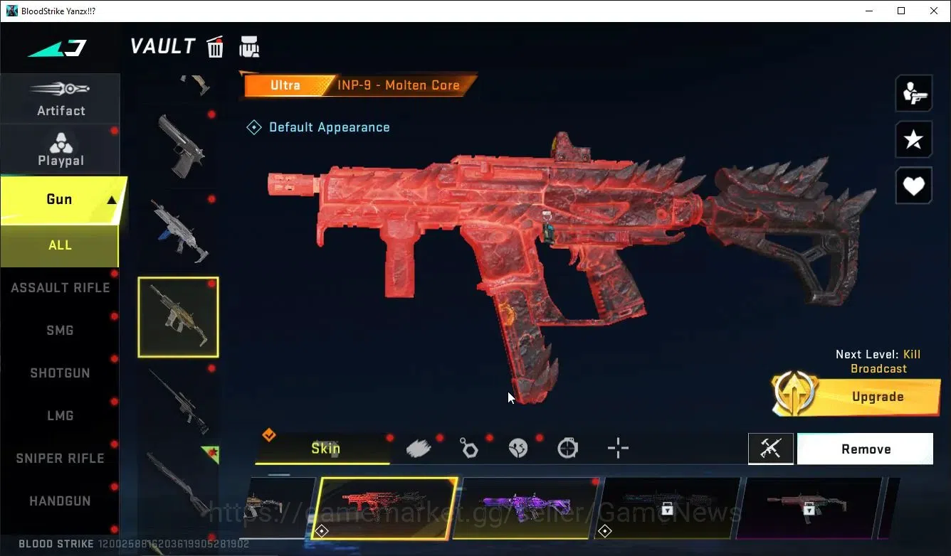 Blood Strike Accounts Collab Skin ASIA|ETERNALDeAgle-Scorpion+ MELEE DualBlades,Collab TR Takemichi,AOT-KAG6,FAL,Anniv 9