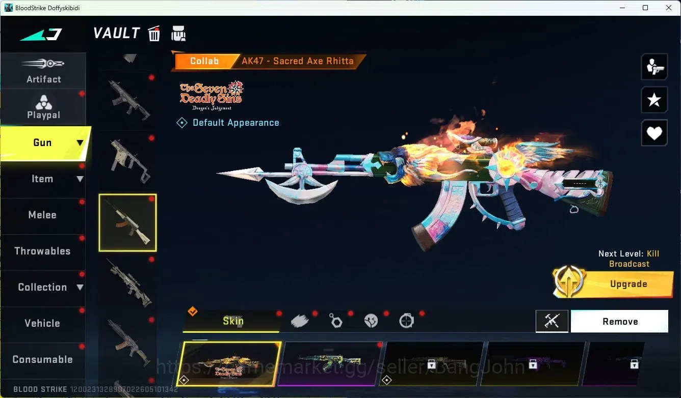 Blood Strike Accounts ASIA|MELE=KATAR-CLAW|COLLAB=QBZ95,KAR98K,AK47|ULTR image 10