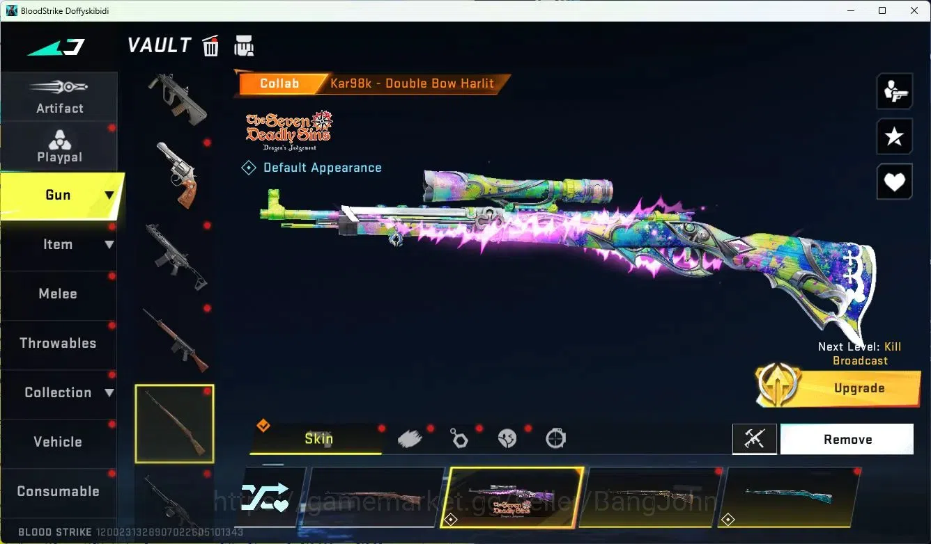 Blood Strike Accounts ASIA|MELE=KATAR-CLAW|COLLAB=QBZ95,KAR98K,AK47|ULTR image 14