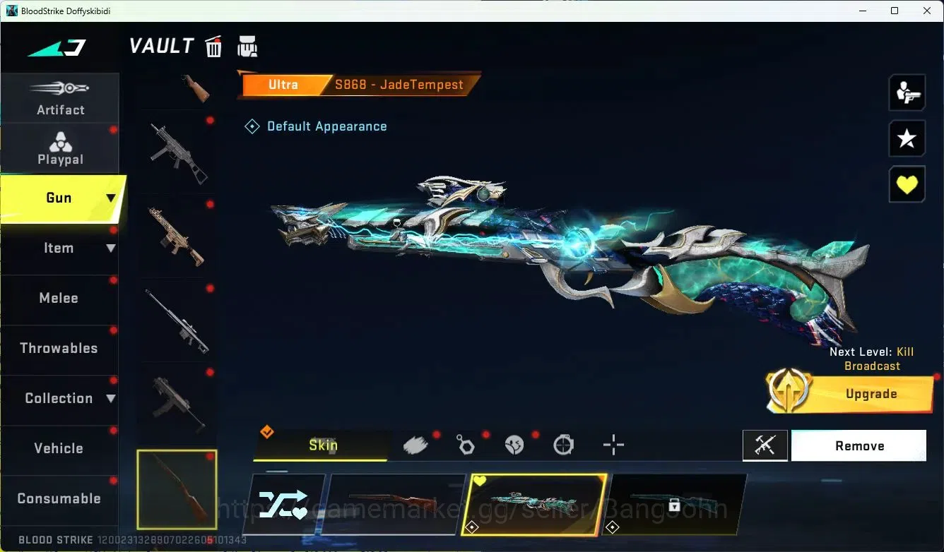 Blood Strike Accounts ASIA|MELE=KATAR-CLAW|COLLAB=QBZ95,KAR98K,AK47|ULTR image 17
