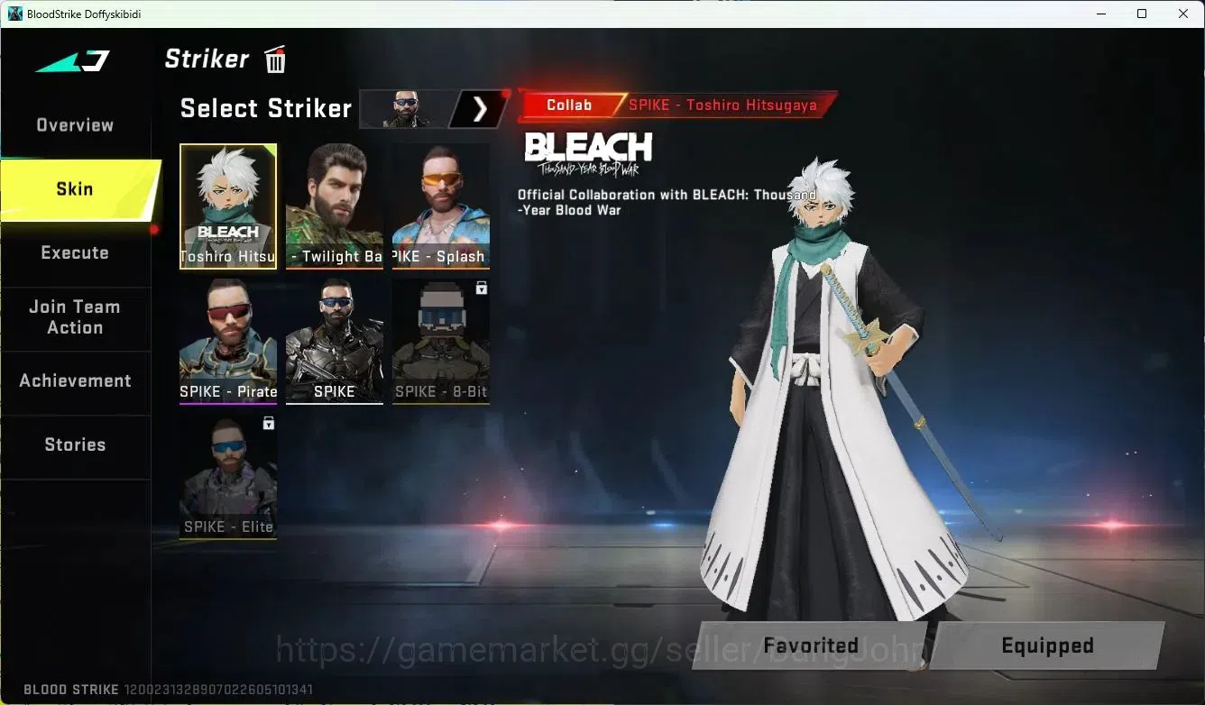 Blood Strike Accounts ASIA|MELE=KATAR-CLAW|COLLAB=QBZ95,KAR98K,AK47|ULTR image 3