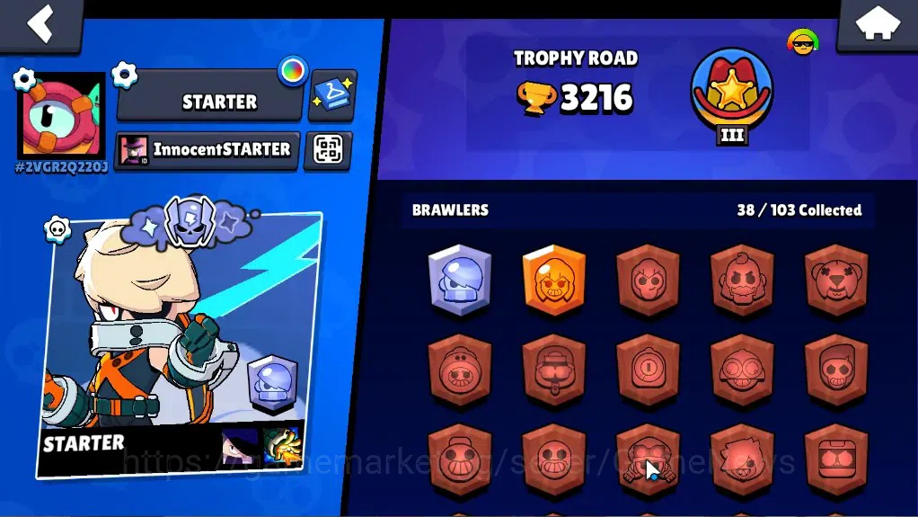 Brawl Stars Accounts 3216 Trophy|38 Brawlers 4 Max|FullBuffies Edgar|3M image 2