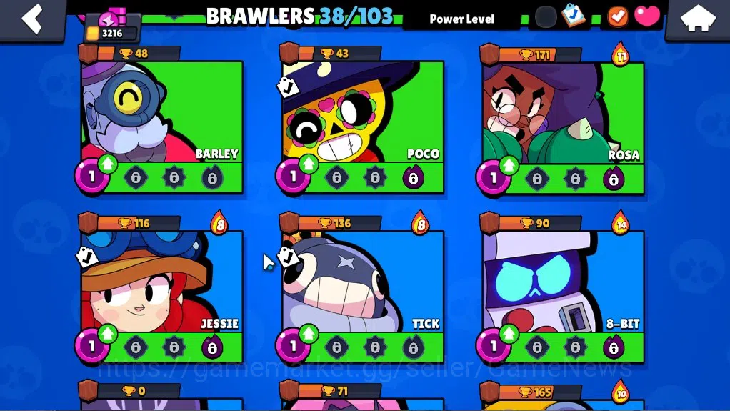 Brawl Stars Accounts 3216 Trophy|38 Brawlers 4 Max|FullBuffies Edgar|3M image 9