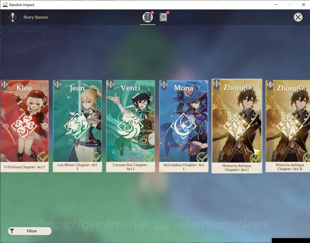 Genshin Impact Accounts ASIA |AR 57|5 Limited+2(*5Weapon)|RaidenC2,YelanC2 image 17