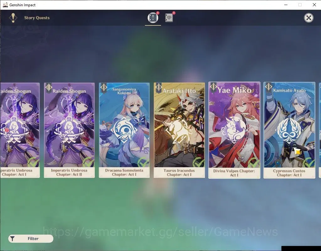 Genshin Impact Accounts ASIA |AR 57|5 Limited+2(*5Weapon)|RaidenC2,YelanC2 image 19