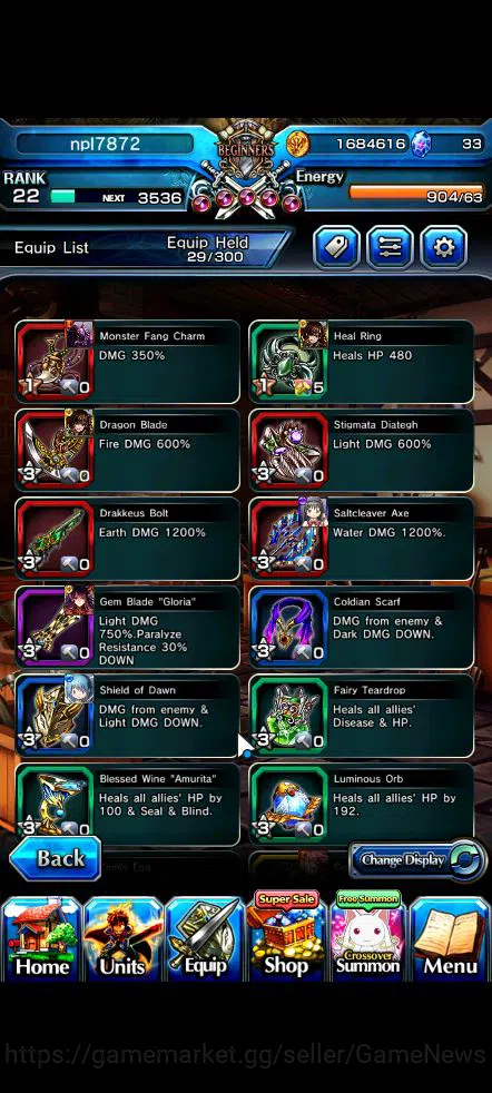 Grand Summoners Accounts Global|Rank 22|Fresh Story|58 RGB|7 Ascend|Sayaka, image 6
