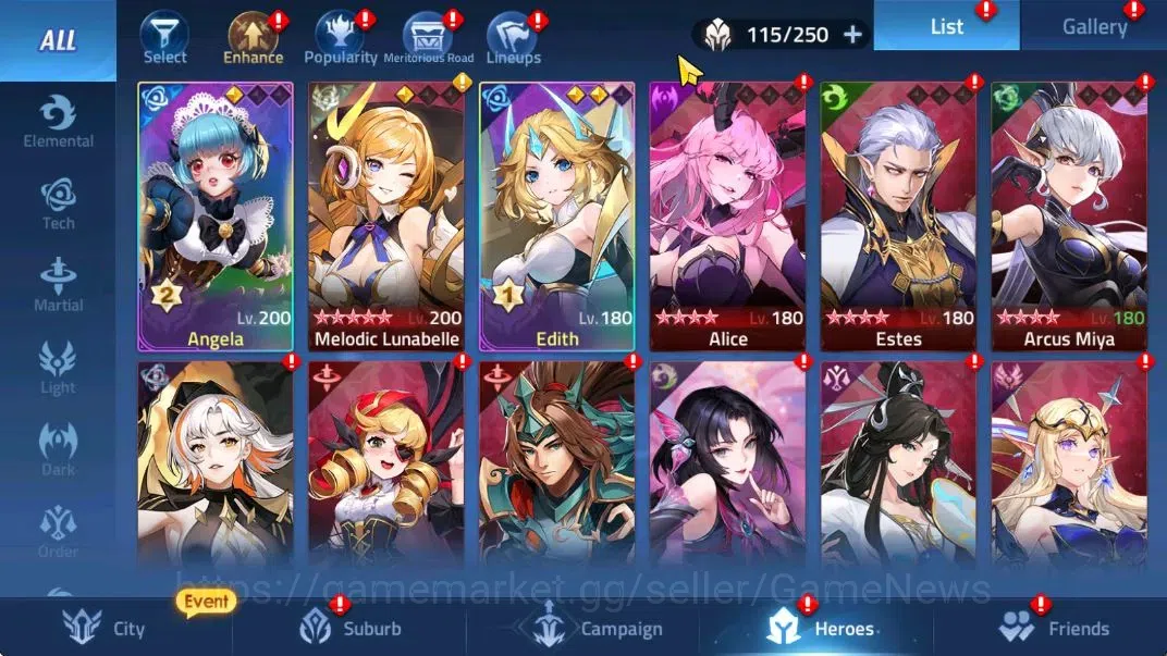 Mobile Legends: Adventure Accounts Sv 70xxx|VIP6|Lv 75|4781K Pwr|2 Awk|4 UR [S Lunox, image 3