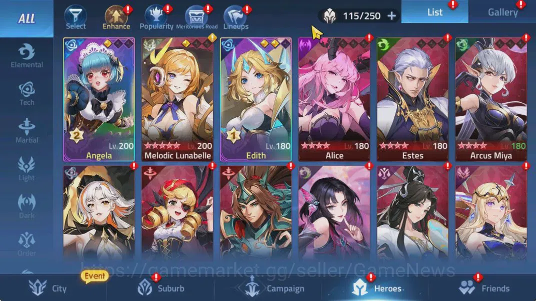 Mobile Legends: Adventure Accounts Sv 70xxx|VIP6|Lv 75|4781K Pwr|2 Awk|4 UR [S Lunox, image 4