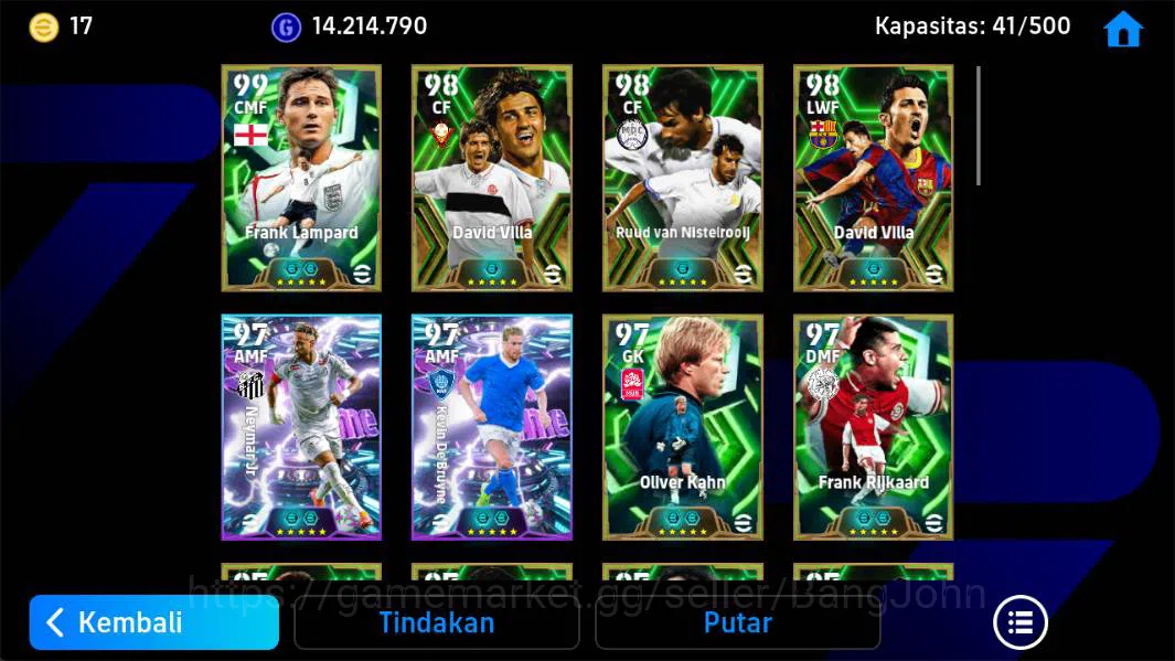 eFootball Accounts Power 3176, Lampard epic,Villa Old,Nistelrooy old, image 3