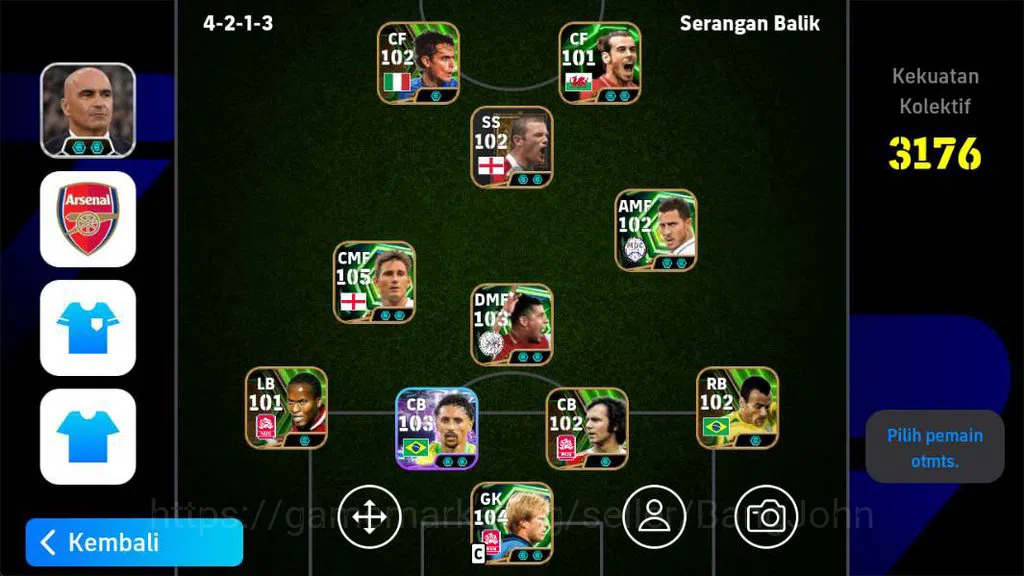 eFootball Accounts Power 3176, Lampard epic,Villa Old,Nistelrooy old, image 9