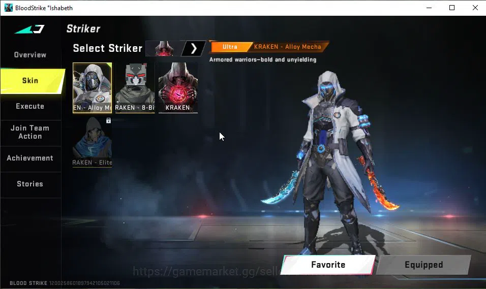 Blood Strike Accounts ASIA|ETERNAL ZERO-Oda|2 Melee ULTRA Dual Blades|12 image 12