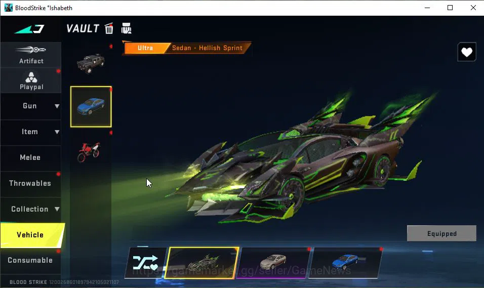 Blood Strike Accounts ASIA|ETERNAL ZERO-Oda|2 Melee ULTRA Dual Blades|12 image 2