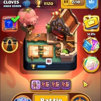 Clash Royale Accounts Others Trophy 11120|CL 1567|KTL 14|122 Cards|4 Max|7 Champ|5 Hero|16 Evo|Arena 27|431 Gems|Proteck
