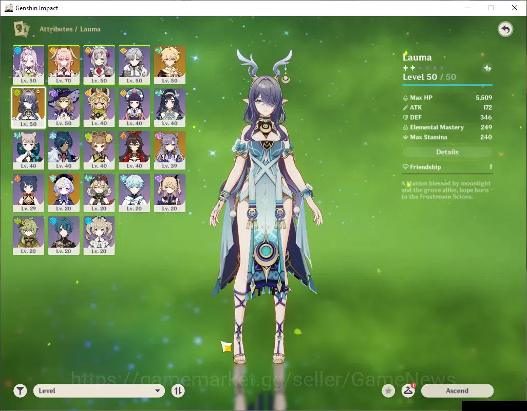 Genshin Impact Accounts ASIA|AR 45|BD Unset|2 Limited+2 (*5Weap)|Linnea+Si image 4
