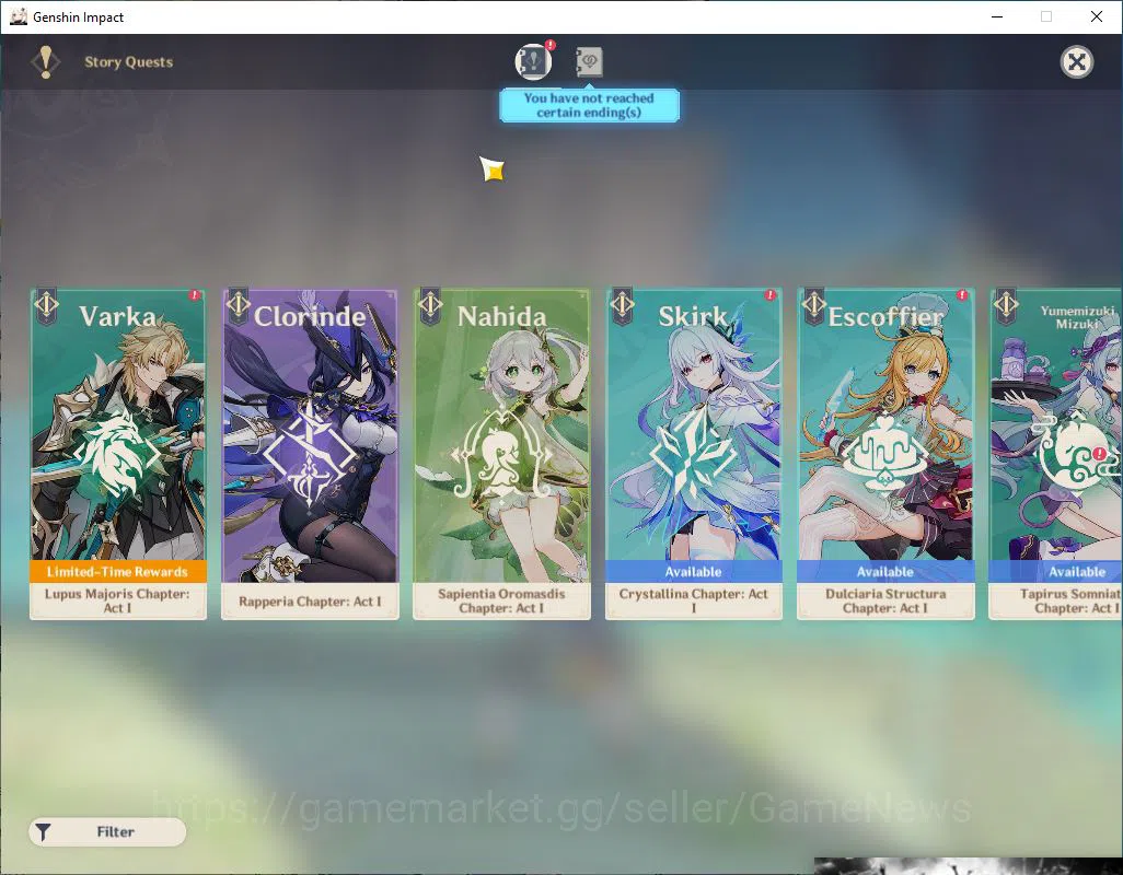 Genshin Impact Accounts ASIA|AR 55|4 Limited +3(5*Weapon)|Clorinde,Raiden, image 12