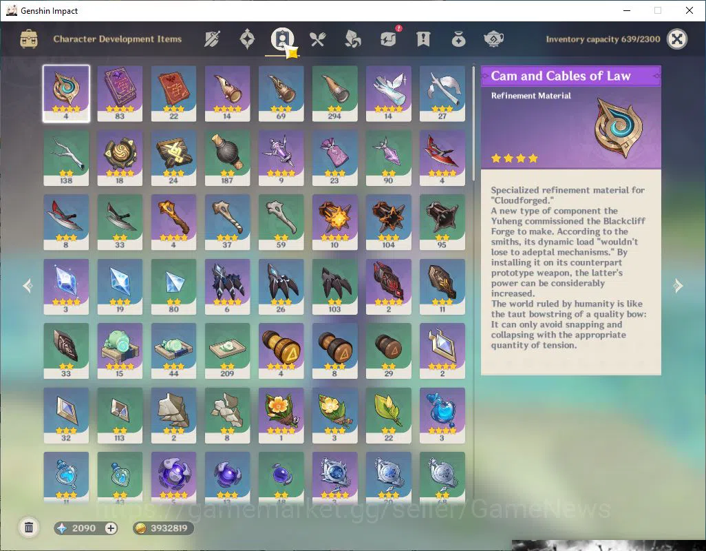 Genshin Impact Accounts ASIA|AR 55|4 Limited +3(5*Weapon)|Clorinde,Raiden, image 7