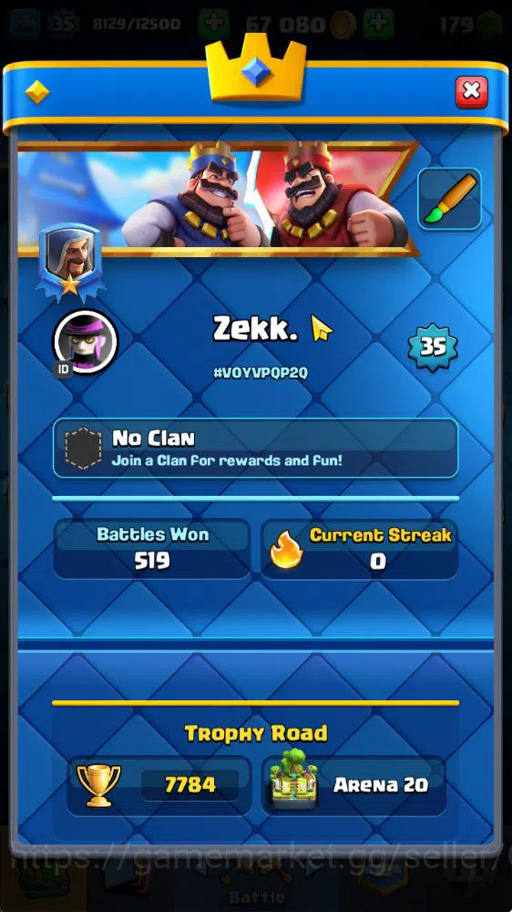 Clash Royale Accounts Lvl 35|Trophy 7784|KTL 12|Limited Skin|Card 117|1  image 2
