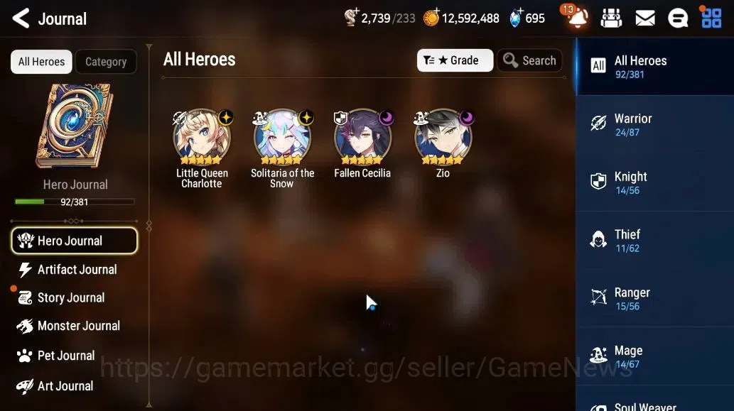 Epic Seven Accounts GLOBAL Unverif|NewEra|4 ML(SOT Snow,LQ Charlotte,F image 4