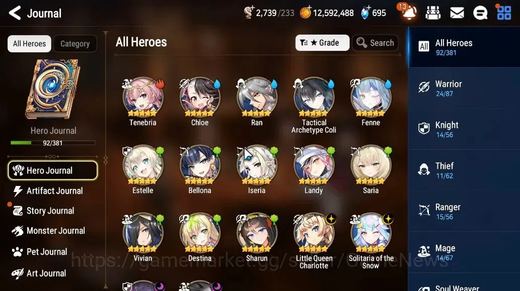 Epic Seven Accounts GLOBAL Unverif|NewEra|4 ML(SOT Snow,LQ Charlotte,F image 5