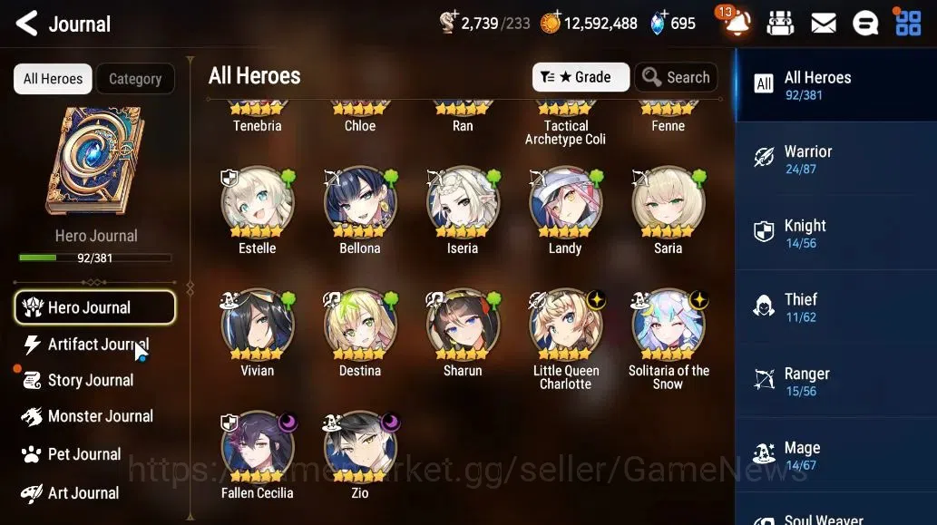 Epic Seven Accounts GLOBAL Unverif|NewEra|4 ML(SOT Snow,LQ Charlotte,F image 6