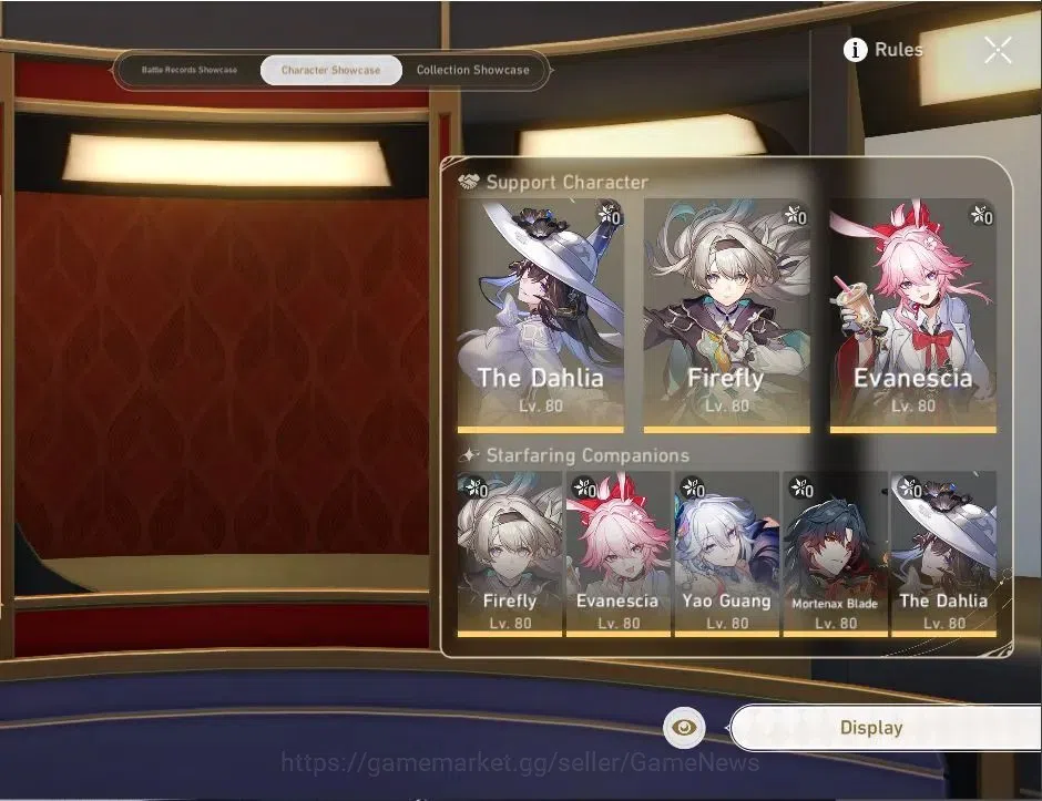 Honkai Star Rail Accounts Others Asia|TL 65|11 Limited|(Firefly)+Sign Evanescia,YaoGuang,Mortenax Blade,Cyrene,Dahlia,Ruan 2