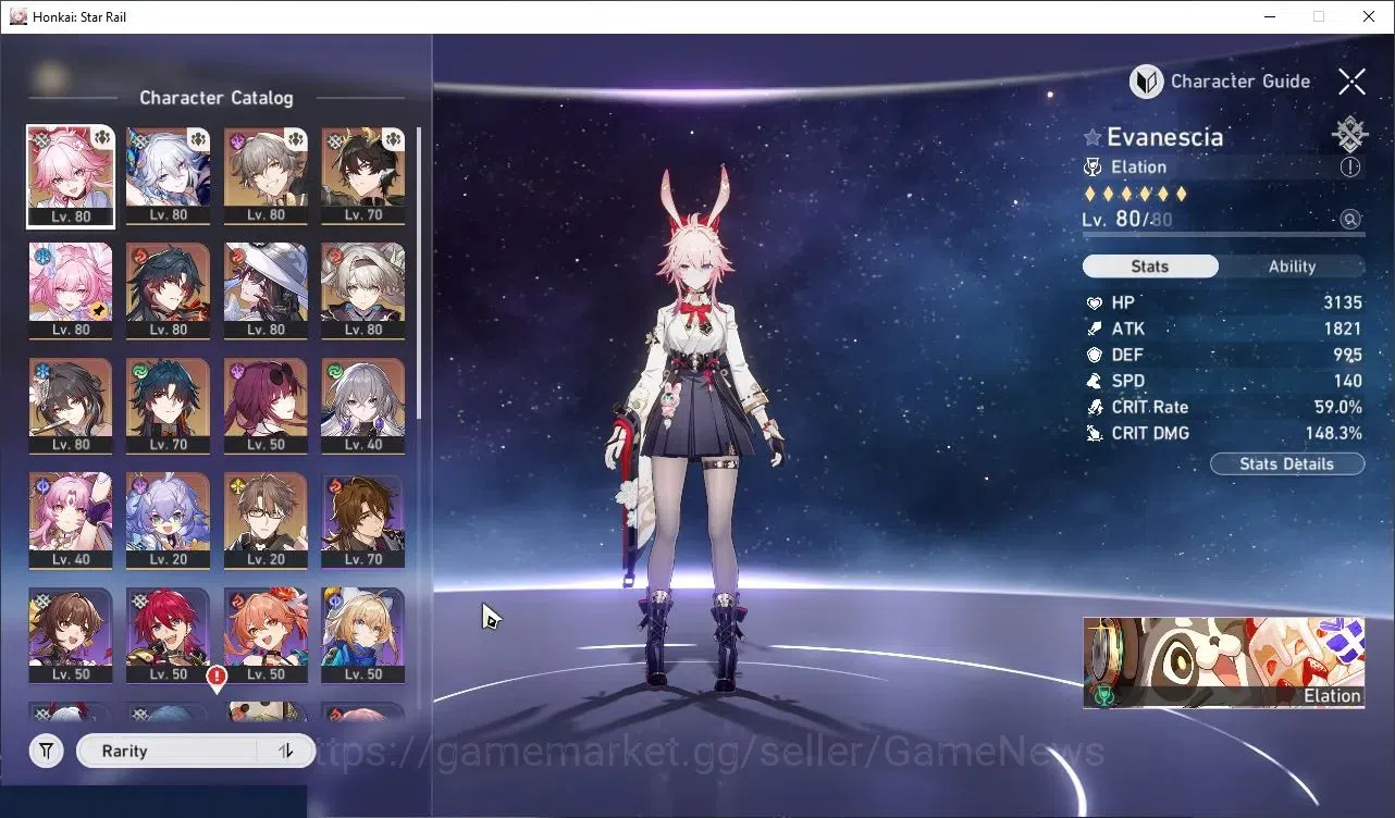 Honkai Star Rail Accounts Others Asia|TL 65|11 Limited|(Firefly)+Sign Evanescia,YaoGuang,Mortenax Blade,Cyrene,Dahlia,Ruan 4