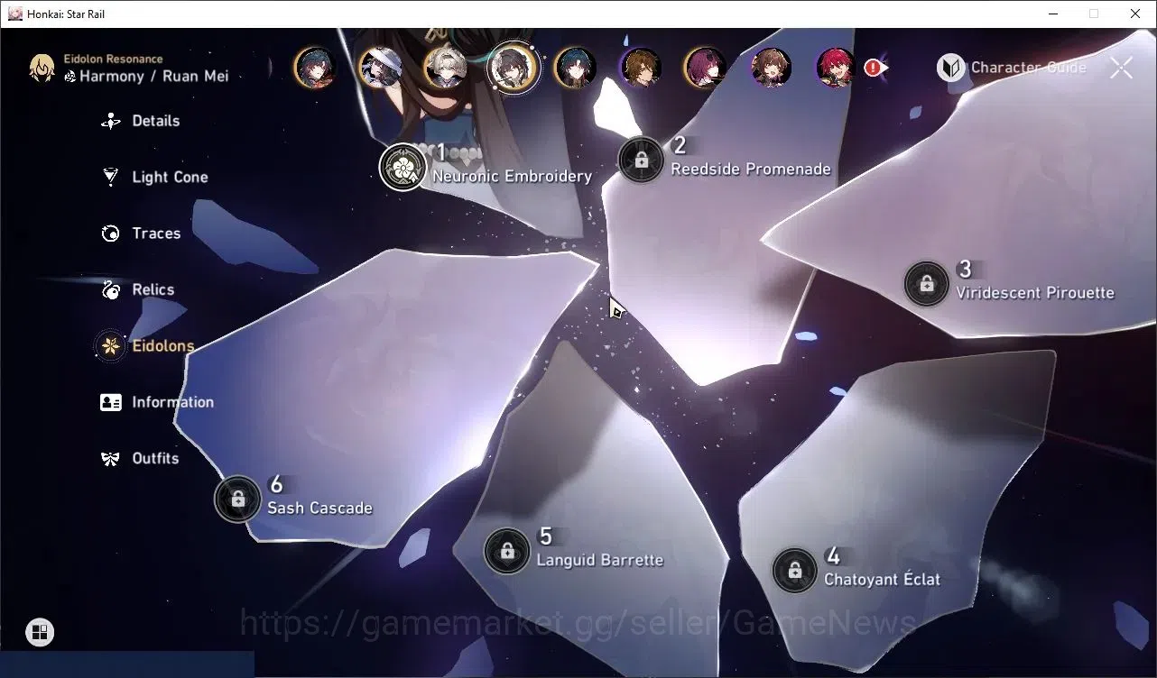 Honkai Star Rail Accounts Others Asia|TL 65|11 Limited|(Firefly)+Sign Evanescia,YaoGuang,Mortenax Blade,Cyrene,Dahlia,Ruan 5