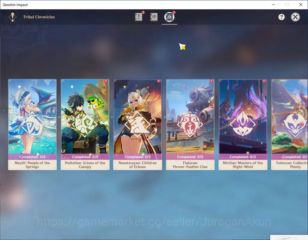 Genshin Impact Accounts Mid Game ASIA|AR 56 | 6 Limited+2 (*5Weapon) | Ayaka,Yelan,Albedo,Kazuha,Zhongli,Ayato | TakeMail 13