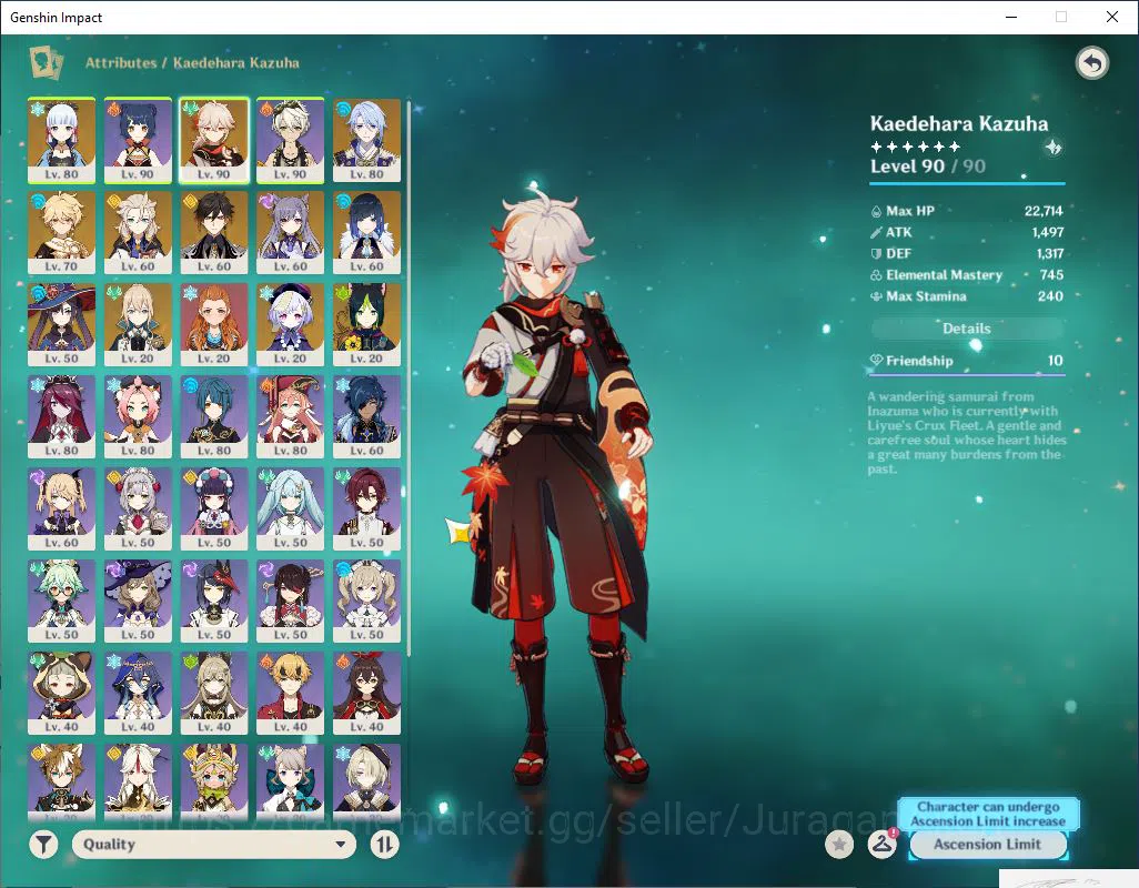 Genshin Impact Accounts Mid Game ASIA|AR 56 | 6 Limited+2 (*5Weapon) | Ayaka,Yelan,Albedo,Kazuha,Zhongli,Ayato | TakeMail 3