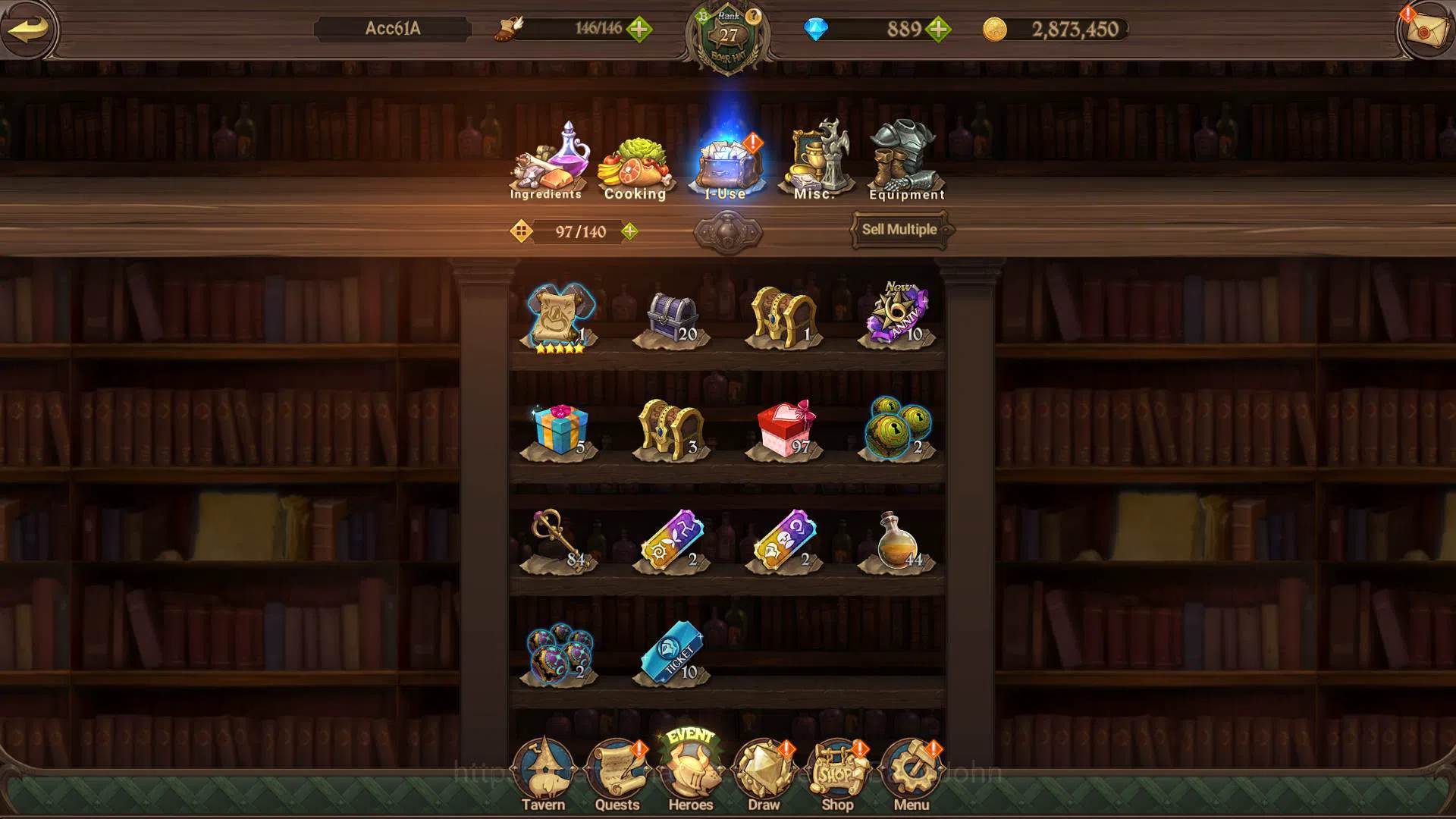 The Seven Deadly Sins: Grand Cross Accounts ASIA|1.6M CC|DM 889 + LS 200| UR Demon King Meliod image 4