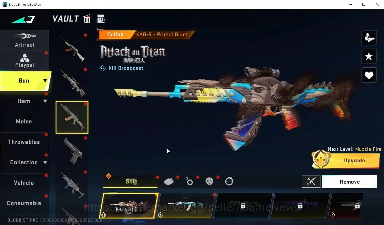 Blood Strike Accounts ASIA|MELEE DualBlades-Frozen Rebirth+ 5 ULTRA [Ran image 8