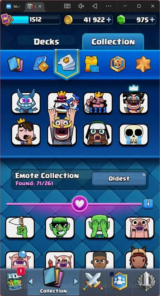 Clash Royale Accounts Global |CL 1512|KTL 15|Trophy 12562|121 Cards|10 M image 17