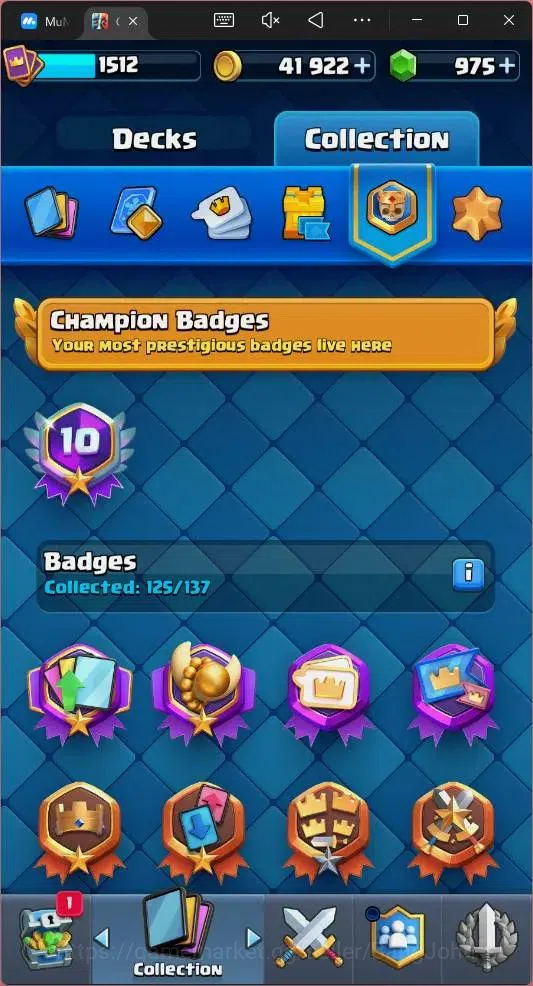 Clash Royale Accounts Global |CL 1512|KTL 15|Trophy 12562|121 Cards|10 M image 20
