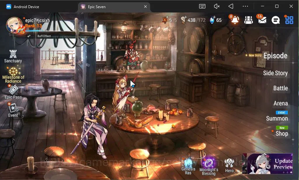 Epic Seven Accounts GLOBAL Unverif|New Era|3 ML(Salome,A Tywin,M Kawer image 1