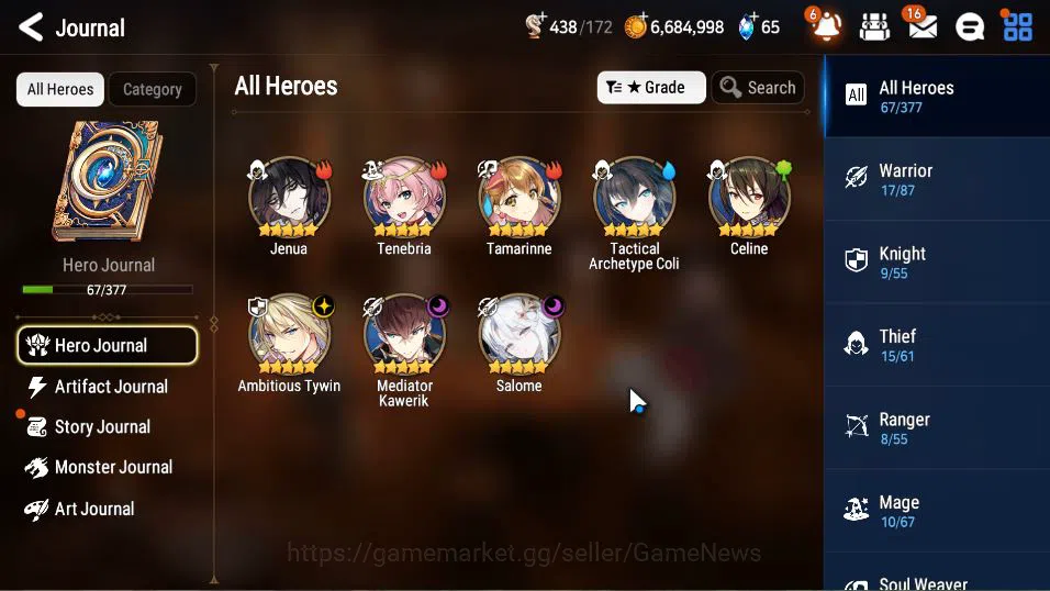 Epic Seven Accounts GLOBAL Unverif|New Era|3 ML(Salome,A Tywin,M Kawer image 14