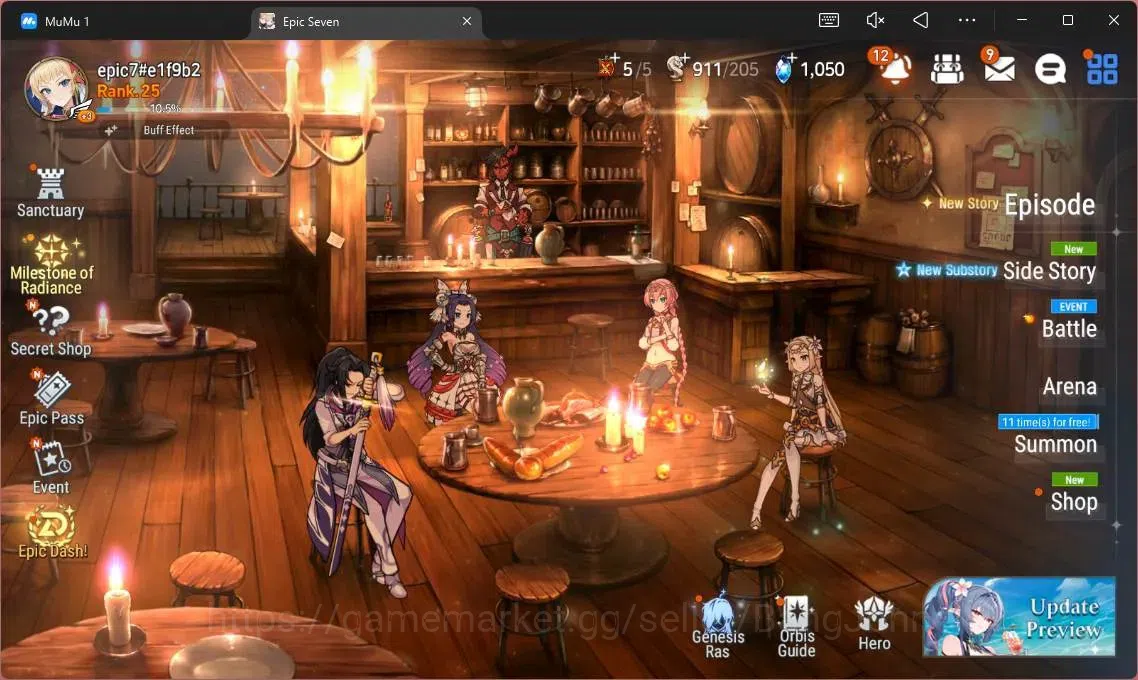 Epic Seven Accounts Starter Global Unverif |Fresh Starter|2 ML (SS Vivian,TR Elvira)|PoH ON|SS 1.05K|Stigma 8.1K|Log 1